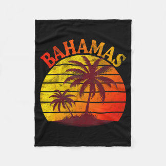 Couverture Polaire Plage des Bahamas vacances d'été tropicales palmie