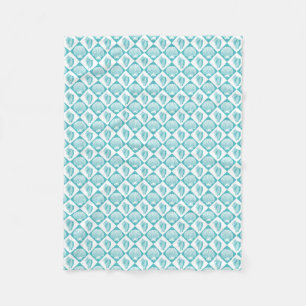 Couverture Polaire Plage nautique de diamant bleu de coquillage
