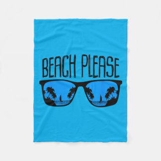 Couverture Polaire Plage Tropical Plage Lunettes de soleil Reflet Haw