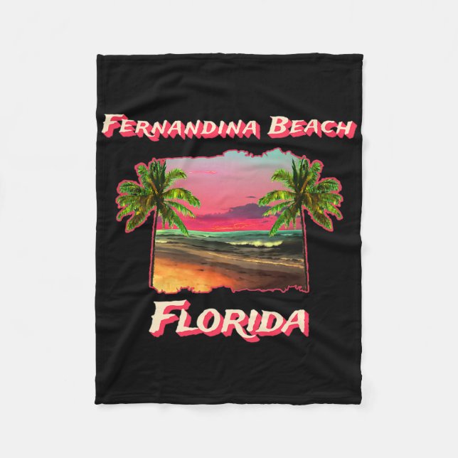 Couverture Polaire Plages De Fernandina Beach Floride (Devant)