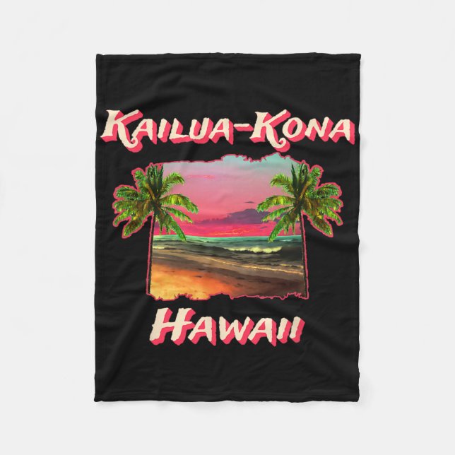 Couverture Polaire Plages De Kailua-kona Hawaii (Devant)