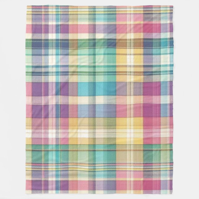 Couverture Polaire Plaid au printemps/Pâques/tartan (Devant)