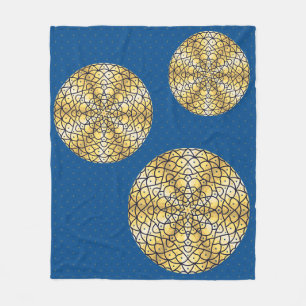 Couverture Polaire Plaid de laine Céleste Soleil