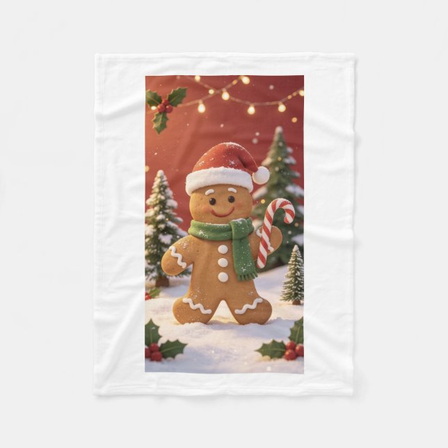 Couverture Polaire plaid de Noël (Devant)