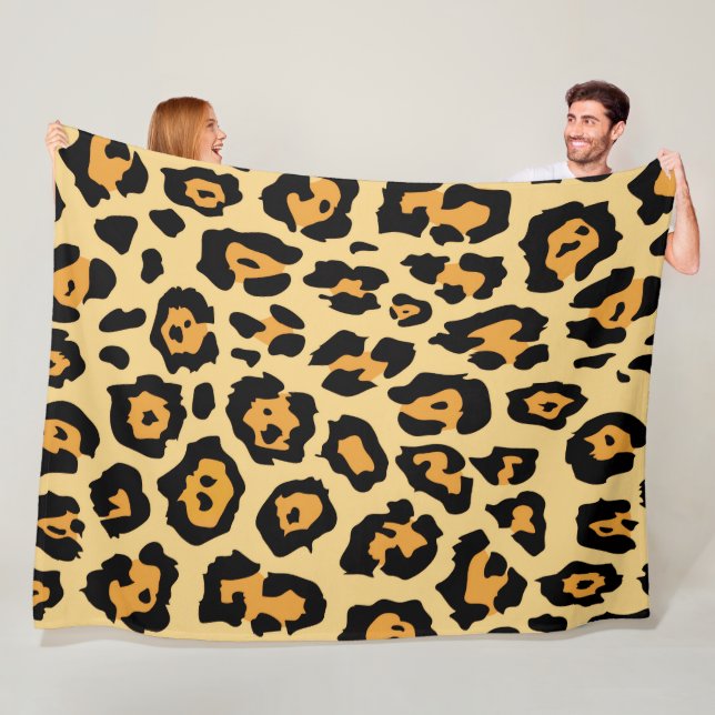 Couverture Polaire plaid jaguar (En situation)