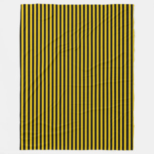 Couverture Polaire Plaid jaune or et noir