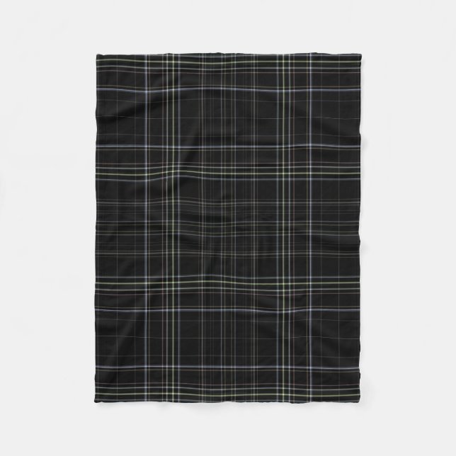 Couverture Polaire Plaid noir (Devant)