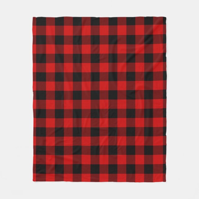 Couverture Polaire Plaid rouge de Buffalo (Devant)