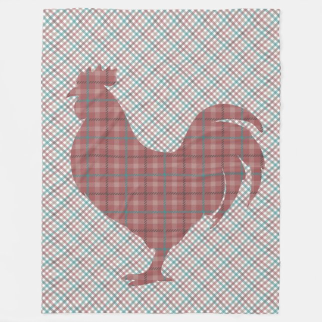 Couverture Polaire Plaid sur le coq plaid (Devant)