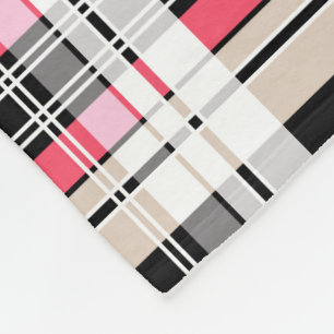 Couverture Polaire Plaid, tartan