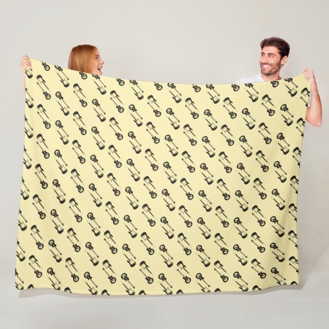 Couverture Polaire plaids pour corps de guitares (En situation)