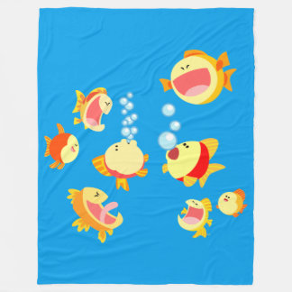 Couverture Polaire Plaisir Dans La Floece De Poisson (Poisson Cartoon