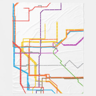 Couverture Polaire Plan du métro de la ville