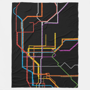 Couverture Polaire Plan du métro de la ville