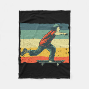 Couverture Polaire Planche à roulettes cool pour hommes femmes garçon
