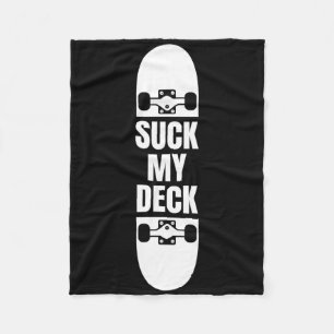 Couverture Polaire Planche de skate drôle pour hommes