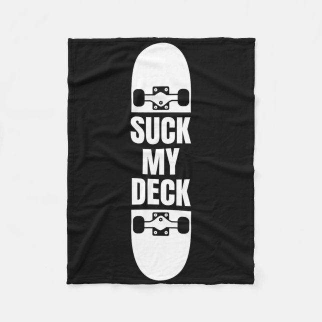 Couverture Polaire Planche de skate drôle pour hommes (Devant)