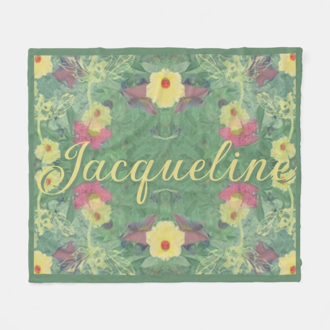 Couverture Polaire Plancher forestier Floral (Devant (Horizontal))