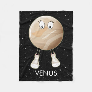 Couverture Polaire Planète Vénus & Étoiles Blanche polaire