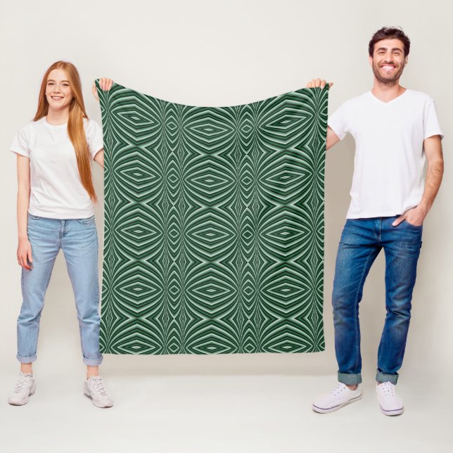 Couverture Polaire Plante Abstrait (En situation)