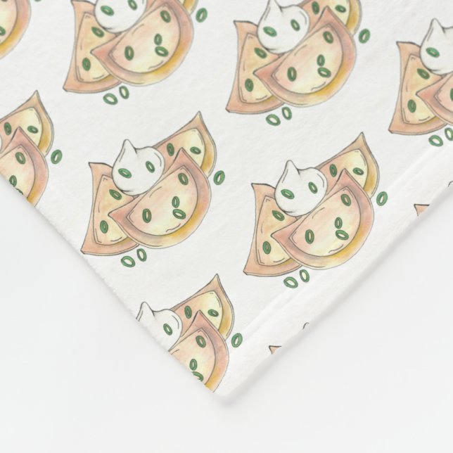 Couverture Polaire Plantes de Pierogi polonais Pierogi Pierogies slov (Coin)