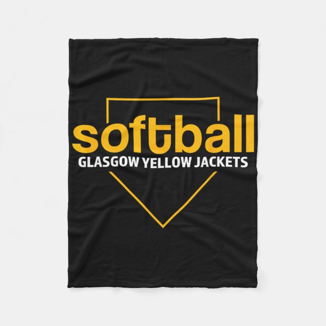 Couverture Polaire Plaque de base domicile Glasgow Yellow Jackets Sof (Devant)