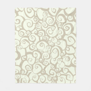 Couverture Polaire Plaque de jet épais à motif floral esthétique