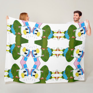 Couverture Polaire Plaque de jet épais pour enfants à motif d'oiseau