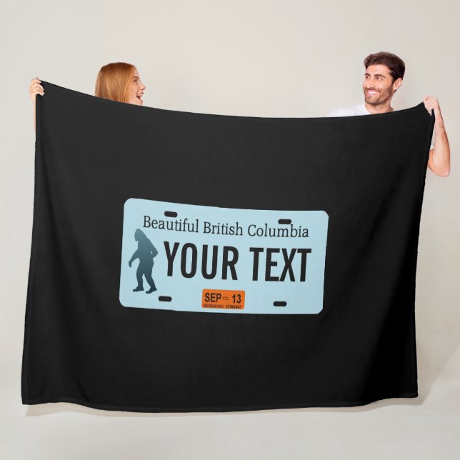 Couverture Polaire Plaque de licence Sasquatch de la Colombie-Britann (En situation)