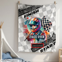 Playful Racing Blanket Formule 1 Sport Car Boy