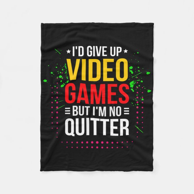 Couverture Polaire Playing Video Games - Video Gamer Meme - Funny Vid (Devant)