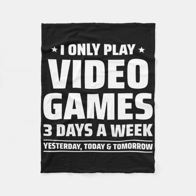 Couverture Polaire Playing Video Games - Video Gamer Meme - Funny Vid (Devant)
