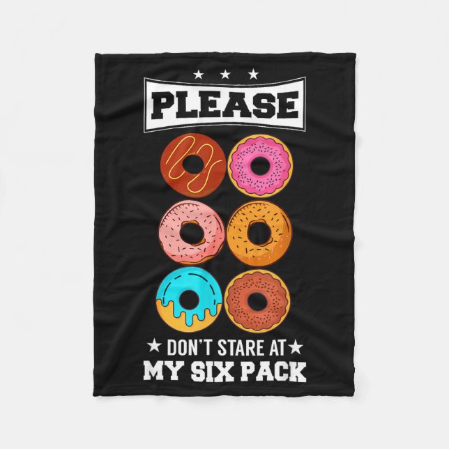 Couverture Polaire Please Don't Stare At My Six Pack Donut  (Devant)