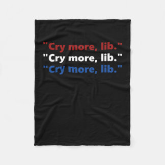 Couverture Polaire Pleurez plus lib - T-shirts drôles pro Trump - Rou