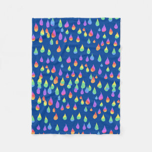Couverture Polaire Pluie Arc-en-ciel goutte Reiki Chakra Blanket
