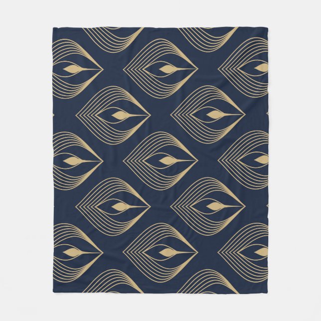 Couverture Polaire Plume de paon : Paisley floral (Devant)