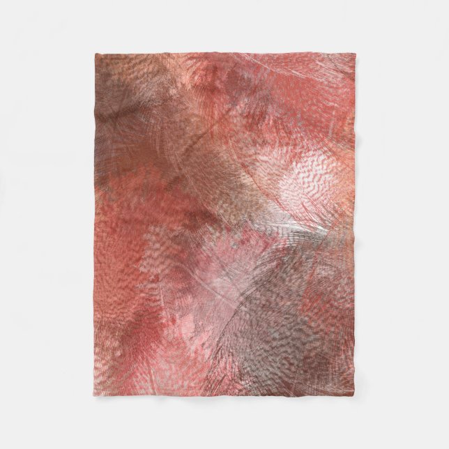 Couverture Polaire Plume rouge (Devant)