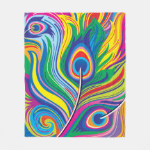 Plumes de paon Art abstrait