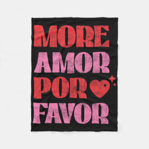 Couverture Polaire Plus d'amour por favor romantique Saint-Valentin e