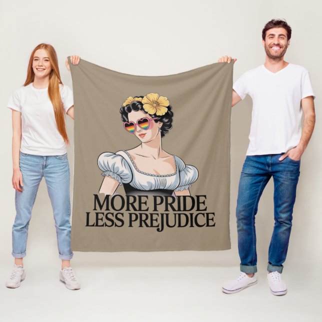 Couverture Polaire Plus de fierté moins de préjugés LGBTQ Fier allié  (En situation)