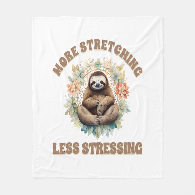 Couverture Polaire Plus d'étirement moins de stress paresseux (Devant)