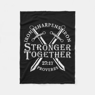 Couverture Polaire Plus Forts Ensemble Le Fer Aiguise Le Fer Proverbe
