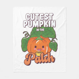 Couverture Polaire plus mignon citrouille du jardin