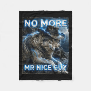 Couverture Polaire Plus monsieur gentil gène cringe mème loups drôle 