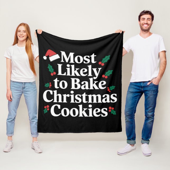 Couverture Polaire Plus Susceptible de Cuire des Biscuits de Noël en  (En situation)