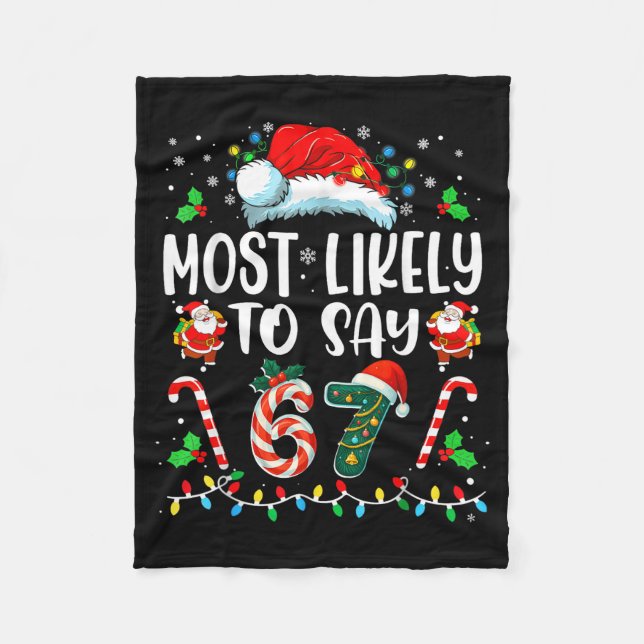Couverture Polaire Plus susceptible de dire 67 Meme Six Sept Santa No (Devant)