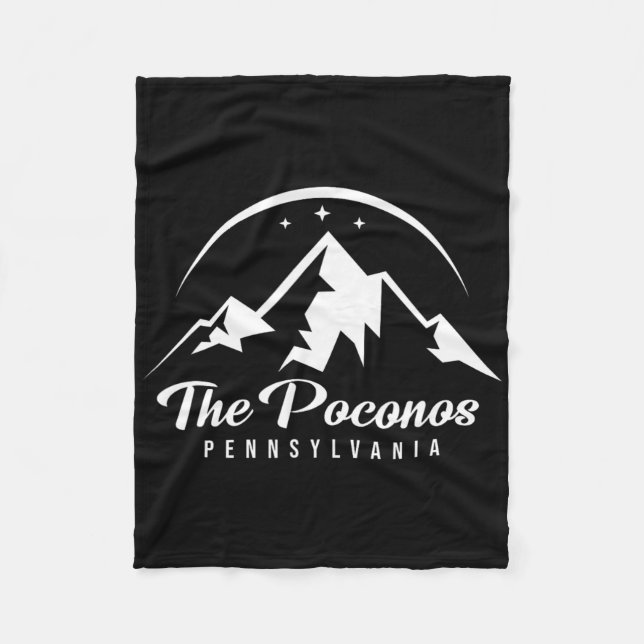 Couverture Polaire Poconos Pennsylvania Ski Resort Snowboa (Devant)