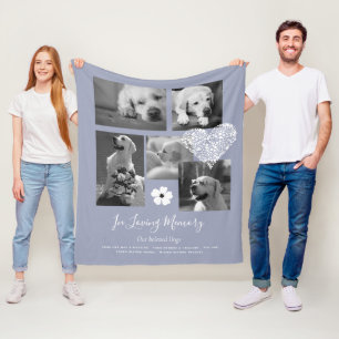 Couverture Polaire Poème cadeau Pet Dog Memorial Keepsaké Photo Colla