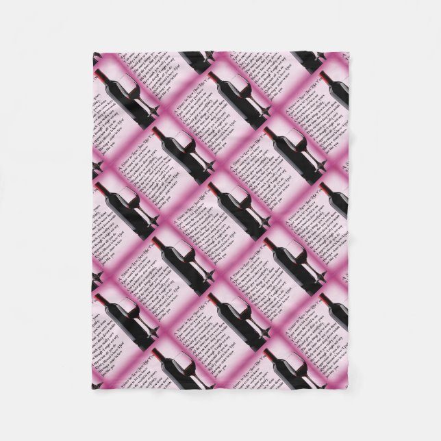 Couverture Polaire Poème   de belle-soeur de vin (Devant)