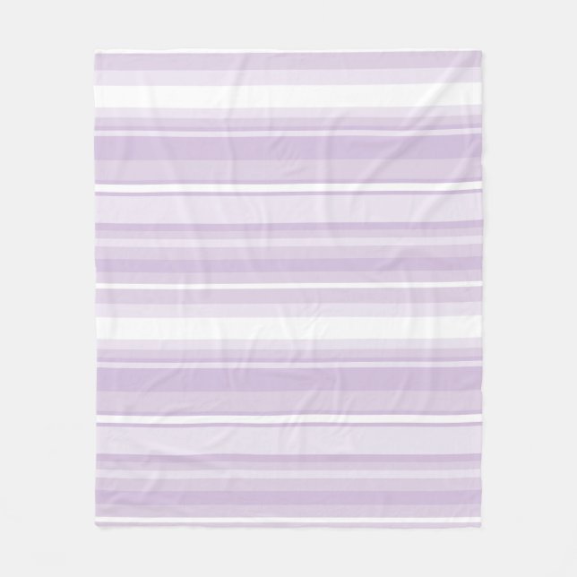 Couverture Polaire Poignée rayures violettes (Devant)